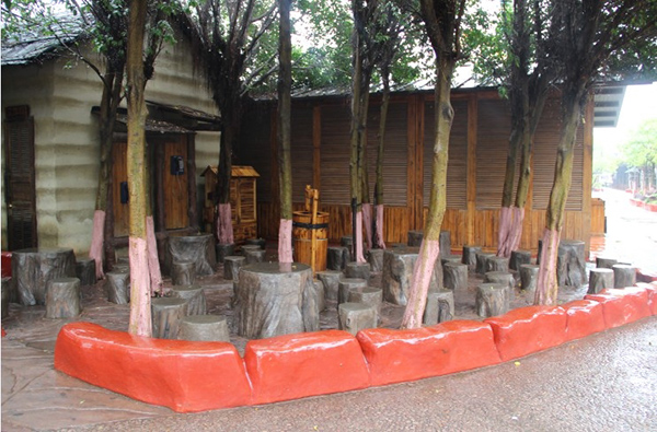 成都仿木涼亭工程案例 成都仿木涼亭工程案例